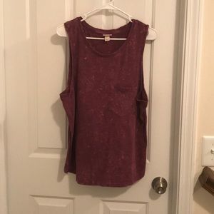Target casual maroon sleeveless t shirt